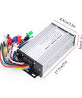 Brushless Motor Controller 48V To 72V Wide Voltage 1000W 1500W Dual Mode With Self Learning For E Bikes And Electric Scooters Universal Replacement 12 Tube Design 26A To 32A Current showing compact size with colorful wires