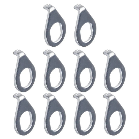 M8 M10 Steel Flange Washers Kit For E Bike Hub Axle And Scooter Fastening, 10 Piece Set, silver steel washers
