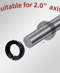 Beefy Heavy Duty Clamp On Set Screw Collar With 2 Inch Bore And 3 Inch Outer Diameter Double Opening Black Oxide Coated