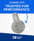 Half Inch 13 Thread Carriage Bolt Kit For Exterior Use Built Tough With 25 Bolts, 25 Washers and 25 Hex Nuts, commercial grade A307
