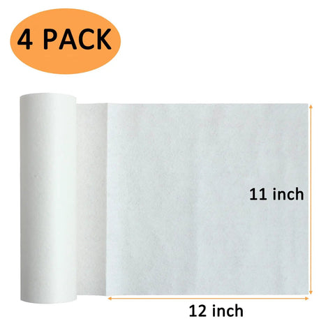 Go To Reusable Bamboo Paper Towels 4 Rolls 80 Sheets Heavy Duty Machine Washable For Kitchen And Daily Use 11x12 Inches