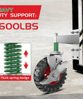 8 Inch Gate Wheel With Brake For Metal Tube Gates 600 Lb Capacity 360 Degree Swivel Heavy Duty Gate Caster Spring Loaded