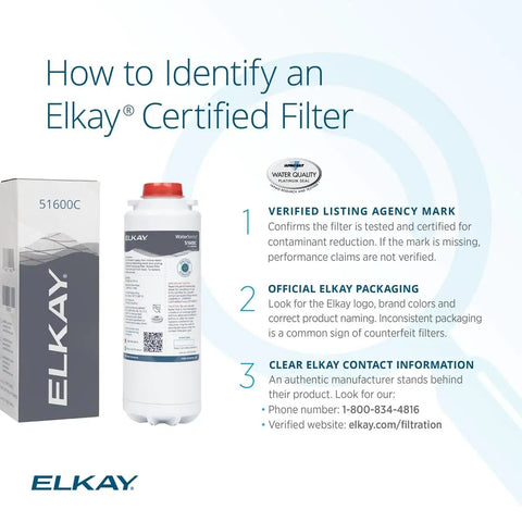 WaterSentry 51600C Lead And Microplastics NSF/ANSI 42 53 401 Certified High Capacity Filter packaging and verification guide