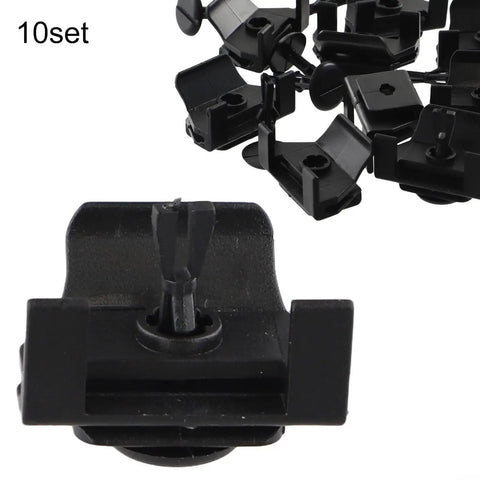 10 Pack Front Bumper Clip Kit For Camry And Corolla, OEM 53879-58010 Replacement Pins And Clips, black plastic, 10set