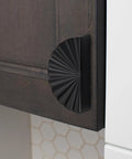 Matte Black Cabinet Pulls 3 Inch Center To Center 2 Pack for kitchen cabinets on wooden door, sleek design hardware