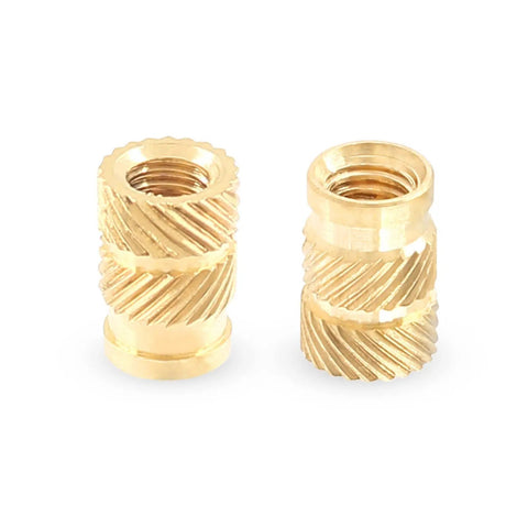M5 Brass Heat Set Threaded Inserts Kit For Plastic 3D Printing, Knurled Insert Nuts Pack Of 50, Durable Brass Construction