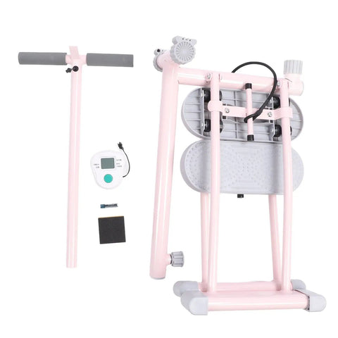 Thigh Strength Training Machine With AI Counting And Safe Bar For Beginners Ideal Home Gym Equipment, folded and accessories shown