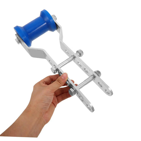 Adjustable Keel Roller With Steel Frame Brackets For Boat Trailer And Rubber Wheel Sealed Bearing Design in hand