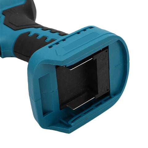 Powerful Dan&Dre Cordless Metal Shear With 400Nm Torque Brushless Motor and 360 Degree Rotation handle detail for cutting stainless steel aluminum sheets.