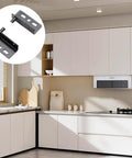 Beefy Heavy Duty Concealed Shaft Pivot Hinge Set for Wood Doors Cabinets and Furniture with Bushing Black Iron