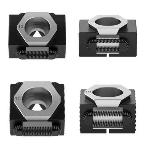 Get Your Hands On These Sick 2Pc Precision Vises For M6 M8 M10 And M12 Bolts. Black clamp with stainless hex head for M10.