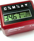 Digital Torque Wrench 1/2 Inch With Buzzer And LED Flash Notification For Tight Spots Pro Grade And Lightweight ISO 6789 Calibrated With Calibration Certificate Real Time Readout In Nm In Lbs And Ft Lbs 12.5 To 250.7 Ft Lbs Torque Range, red digital gauge