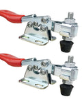 Metal clamps from Six Piece Push Pull Toggle Clamp Set With Horizontal Quick Release Self Locking Linkage Beefy Downward Pressure And Steady