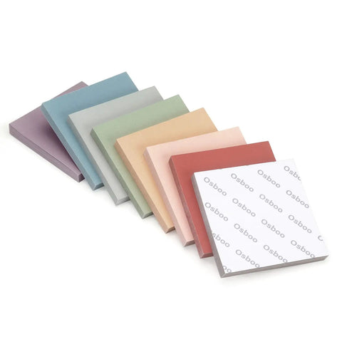 Sticky Notes 3x3 Self Stick Pads With 8 Morandi Colors For Office School And Home, 80 Sheets Per Pad, 560 Total Sheets