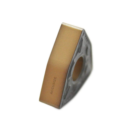 Close-up of carbide insert from Pro Grade Indexable Turning Tool Holder Kit with Three Quarter Inch Shank and Five Inch Length