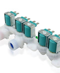 Water Inlet Valve Assembly for Washer Replacement Upgrade 5 Solenoid Leak Proof Two Threaded Ports For Hot And Cold