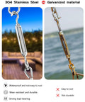 Comparison of 304 stainless steel turnbuckle vs rusty galvanized material in M5 Turnbuckle Kit For One Eighth Inch Cable Railing And Wood Posts.