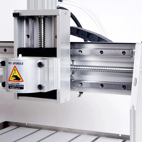 Bulletproof Hg20 Linear Guide Rail Setup with 2200W spindle for 6040 CNC router precision wood and metal work.