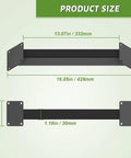 Dimensions of Beefy 45 Degree Heavy Duty Connector Brace Kit For Wood Beams Inside Mount Corner Bracket Set