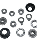 Must Have Bike Hub Kit For Road And Mountain Bikes With Three Eighths Inch Cup Axle And One Hundred Eighty Millimeter Length components top view.