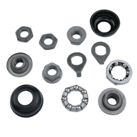 Must Have Bike Hub Kit For Road And Mountain Bikes With Three Eighths Inch Cup Axle And One Hundred Eighty Millimeter Length components top view.