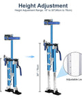 18 To 30 Inch Adjustable Drywall Stilts Durable Professional Grade Lightweight Aluminum Tool Stilt For Sheetrock Painting
