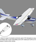 Flying RC airplane model with close-up of Metal Clevis Quick Link M2 Thread Steel Clevis Self Locking Clip highlighted.