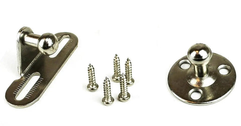 Rock Solid Hydraulic Gas Struts For Cabinet Doors And Rv Lids With Zero Sweat Install Bracket Kit Hella Smooth 10 Inch 22 Pound Lift Supports Soft Open Furniture Hardware Pair Silver hardware with mounting screws and brackets.