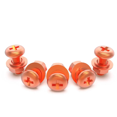 Heavy Duty Pure Copper Phillips Head Cross Recessed Machine Screws Number 10 Thirty Two By Eight Millimeter Long solid copper screws.