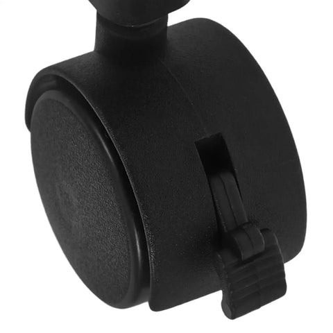 Heavy Duty Stem Caster Wheels Replacement For Pet Cage And Dog Kennel swivel roller close-up view, black material, designed for smooth movement.