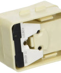Genuine OEM 241707701 Compressor Start Relay For Refrigerators, Fits Crosley Electrolux and more, beige unit, side view