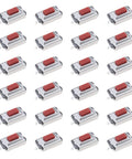 100 Pieces Micro Switch Tactile Push Button Switch Tact Switch 6x3x2.5mm SMD Surface Mount Momentary For Car Boat Light Treadmill TV Instrument Electrical Equipment Durable ABS Easy Install, red ABS SMD switches