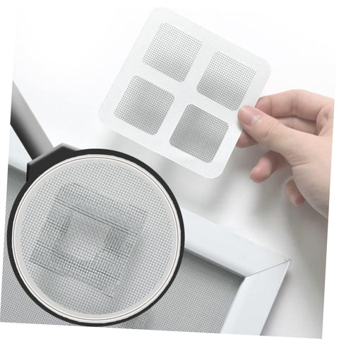 DIY Window And Door Screen Patch Kit With 20 Fiberglass Mesh Patches for quick fixes of holes and tears in window screens