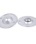 Heavy Duty 1 Inch Ball Transfer Bearings Set Of 6 With 360 Degree Rotation 2 Hole Flange Mount Carbon Steel Caster Rollers