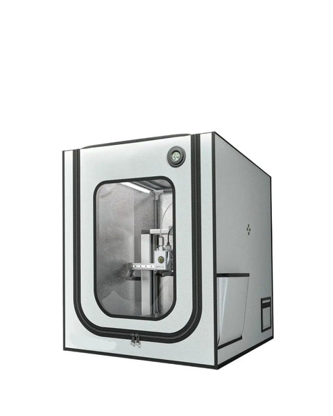 Enclosure for A1 3D Printer With LED Light, Big Interior At 550 x 600 x 670mm, front view with glass door