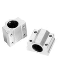 4 Pack SCS10UU Linear Motion Ball Bearing Slide Units Bushing 10mm Inner Diameter For CNC Machines And 3D Printers, Aluminum Housing