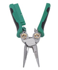 Pro Hardened Wire Strippers And Voltage Tester Electrical Pliers With Razor Blades For Fast Cable Trimming and Secure Crimping Up To 4 Millimeter Wires