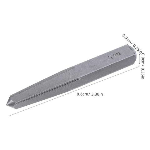 Premium Five Piece Straight Flute Screw Extractor Kit Crafted From Tough Carbon Steel For Stripped Damaged Fasteners Automotive Repair And DIY Jobs That Need Precision Without Ruining Threads, 8.6cm extractor