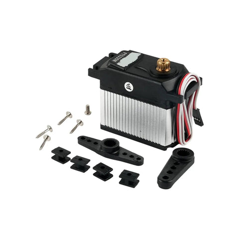 Heavy Duty Waterproof Digital Servo Motor Delivering Forty Kg Cm Of Punch With Rugged Metal Gears, model Ft5335m, RC car parts.