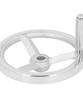 18 X 200mm Lathe Hand Wheel With Handle For Milling Machine And Grinder Chrome Plated Beefy Durable Replacement