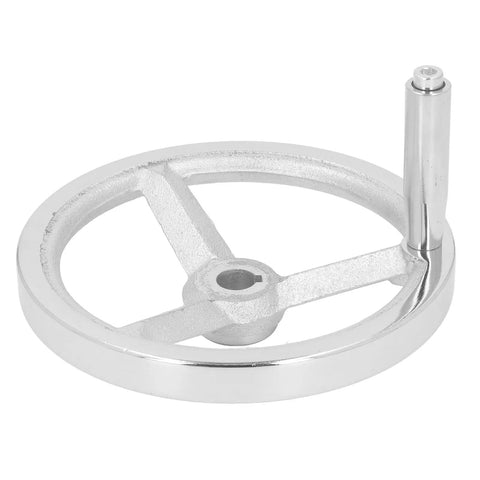 18 X 200mm Lathe Hand Wheel With Handle For Milling Machine And Grinder Chrome Plated Beefy Durable Replacement
