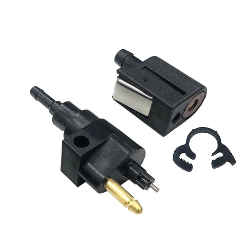 Rugged Outboard Fuel Line Connector Set For Nissan Tohatsu Evinrude Johnson OMC 4HP Through 30HP Includes Male And Female Engine Side Couplers