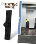 Rock Solid Heavy Duty Stainless Steel Pivot Hinges For Hidden Doors And Secret Bookcases In Black Finish, office setup