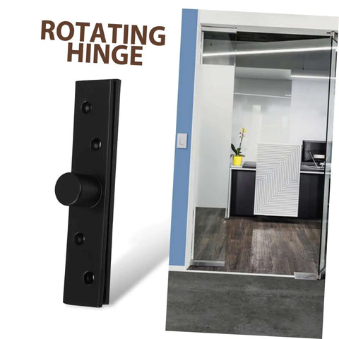 Rock Solid Heavy Duty Stainless Steel Pivot Hinges For Hidden Doors And Secret Bookcases In Black Finish, office setup