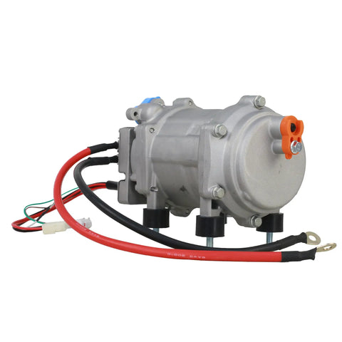 Premium 12V Dc Electric Air Conditioner Compressor For Rv Camper Truck And Tractor Parking Ac Units with wiring and fittings.