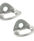 Heavy Duty 316 Stainless Steel Bolt Hangers For Rock Climbing And Mountaineering Expansion Anchors 2Pcs Set With 10Mm Threading clips close-up view