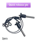 Two Pack 304 Stainless Steel Ball Locking Pins with Quick Release Push Button and 24 cm Lanyard Cable 6 mm Diameter