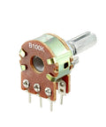 100K Ohm Dual Turn Potentiometer Taper Rotary Carbon Film, Synchronous Dual Channel Calibration and DIY Electronics