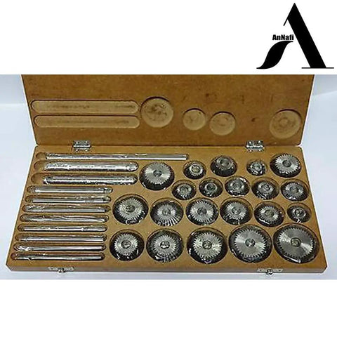 Valve Seat And Face Cutter Kit 21 Piece For Vintage Cars And Motorcycles Restoration in Wooden Case