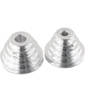 Aluminum Pagoda Pulley Wheel 5 Step A Type V Shaped Timing Belt Pulley For Benchtop Drill Press 2 Pack, side view